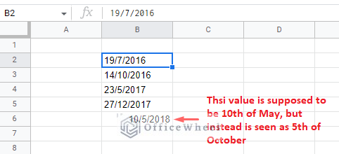 improper format gives to the wrong results